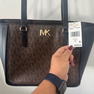 Michael Kors Brown and Black Tote